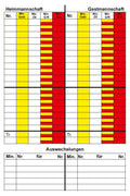 Refereeworld Schiedsrichter Spielnotizkarten DFB 50Stk.